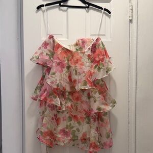 Floral Layered Sleeveless Dress